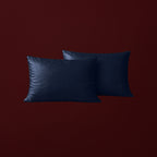 Marineblått Bambus Putetrekk