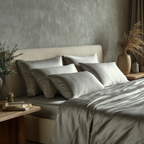 Grått Bambus Sengesett