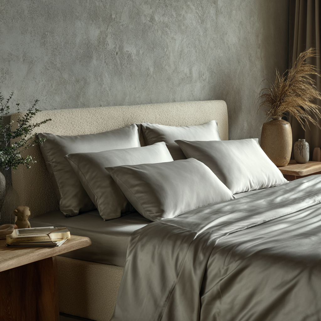 Gråt Bambus Sengetøj