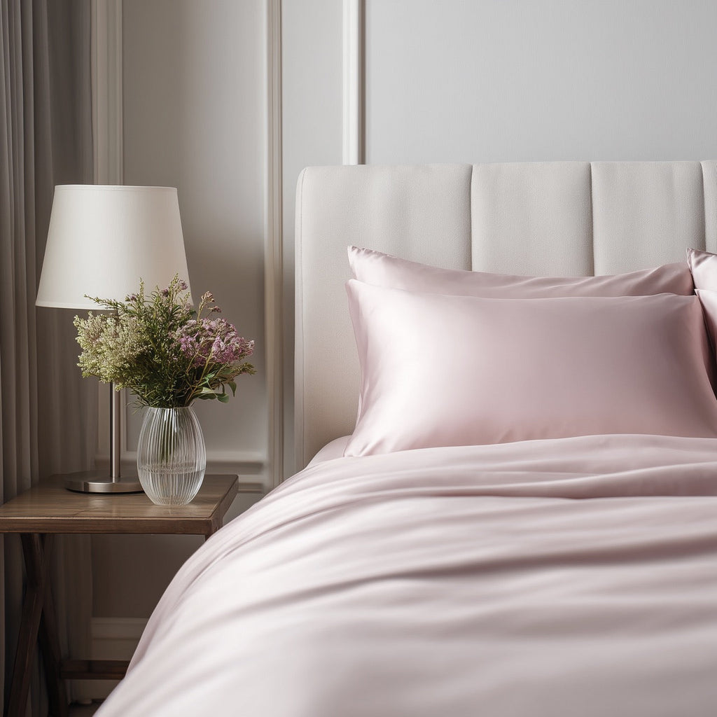 Lyserødt Bambus Sengetøj