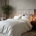 Hvitt Bambus Sengesett